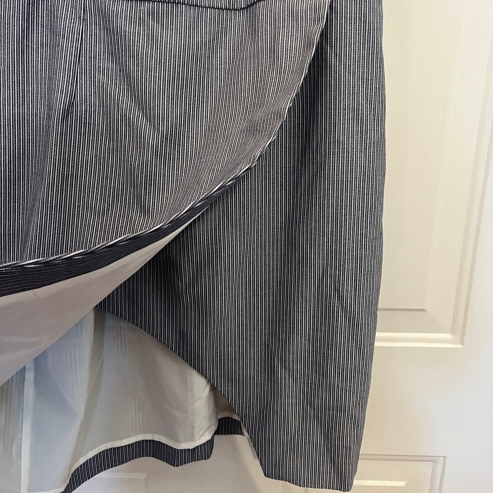 Banana Republic Striped Faux Wrap Sleeveless Mini Dress, Size 6 - Picture 5 of 12